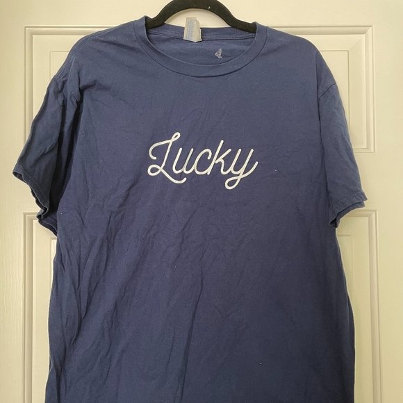 Port and Company Other - Navy Blue "Lucky" Cotton T-Shirt